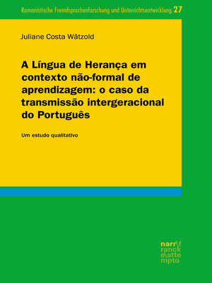 cover image of A Língua de Herança em contexto não-formal de aprendizagem